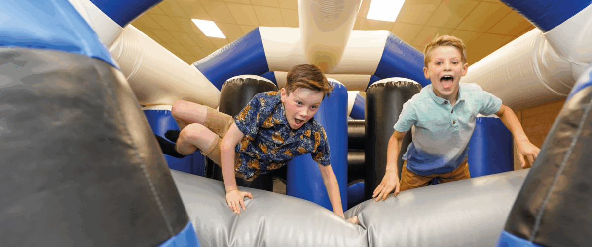 Inflatable Assault Course at Potters Resorts Hopton-on-Sea